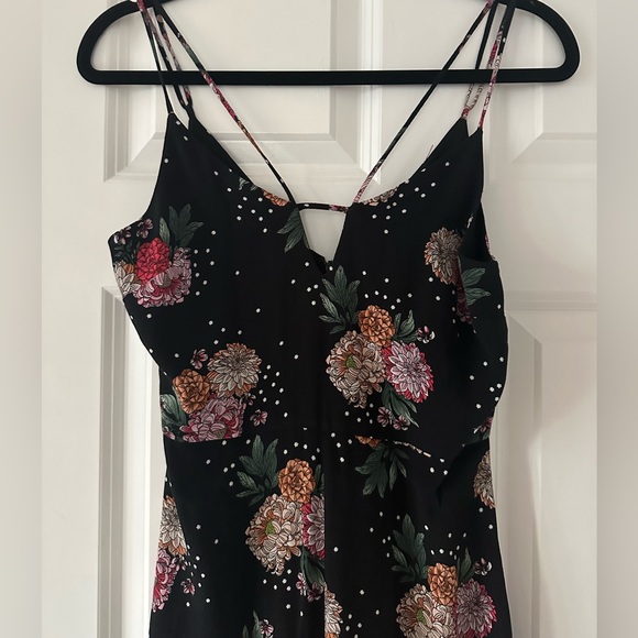 Topshop Hydrangea Floral Print Strappy Jumpsuit US 2 - Picture 9 of 12